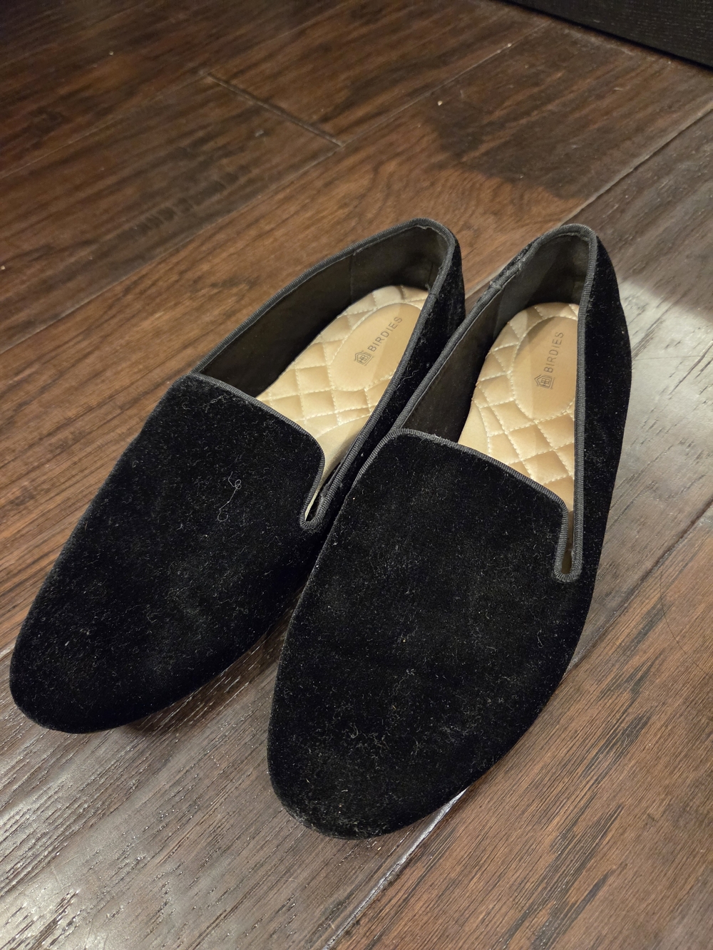 Birdies Black Velvet Shoes- 8.5